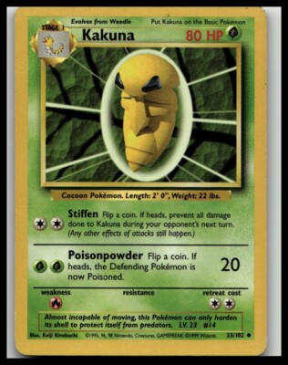 Base Set #033/102 Kakuna