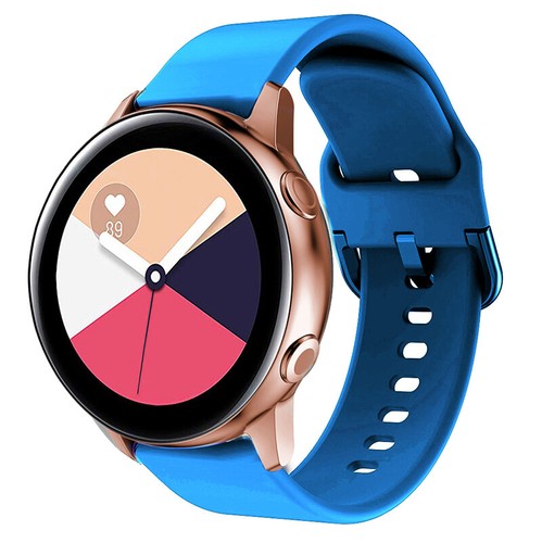 20 mm Silikon Sport Band Armband für Samsung Galaxy Watch Active2 40/44 mm 41/42 mm - Bild 42 von 57