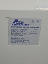 Transformateur électrique Triphasé ACME - Réf. T2A533281S - Primaire 480V Delta - Avec Robinets FC