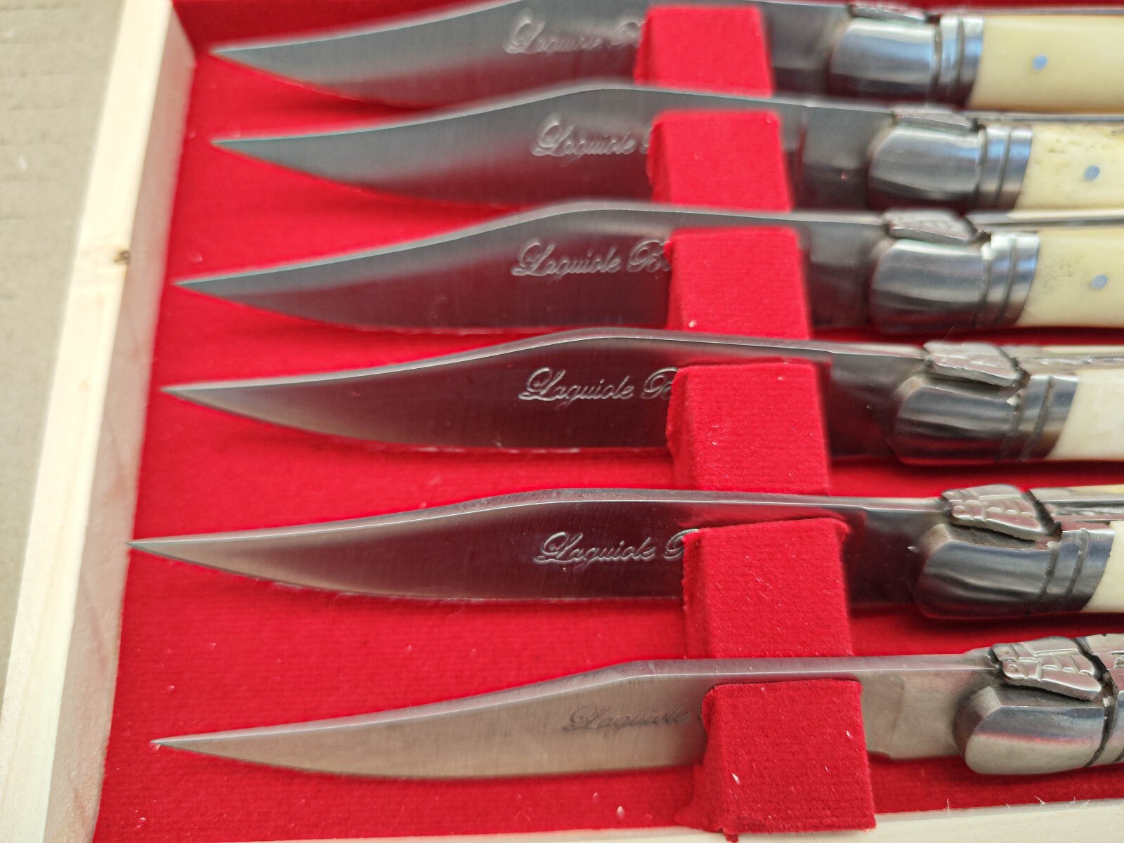 Set of 6 French Laguiole handle steak knives eBay