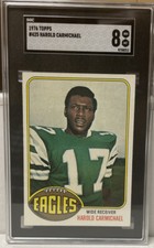 1976 TOPPS #425 HAROLD CARMICHAEL SGC 8