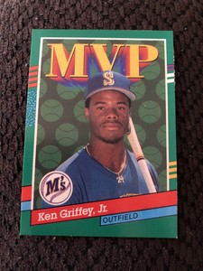 1990 leaf ken griffey jr gem #392 mvp vintage baseball card ebay 1990 leaf ken griffey