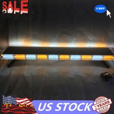 47" Bar Emergency Warning Tow Truck Response LED Amber White Strobe Light NEW!