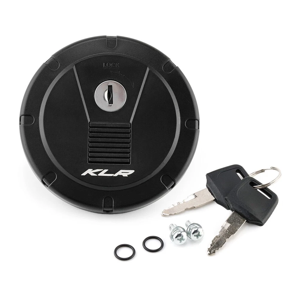 Motorcycle Gas Cap Fuel Gas Tank Cover For KAWASAKI KLR250 KLR650 Super Sherpa — 第 4/4 张图片