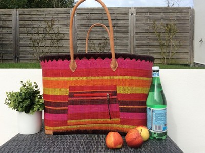 Les paniers et cabas pour les courses au marché ou sac de plage paille - BOUTIQUE HULÉTI