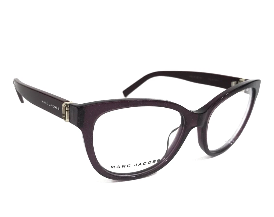 Armações de óculos Marc Jacobs 115 OBC olho de gato violeta borgonha aro completo 53-17-135 - Imagem 3 de 4