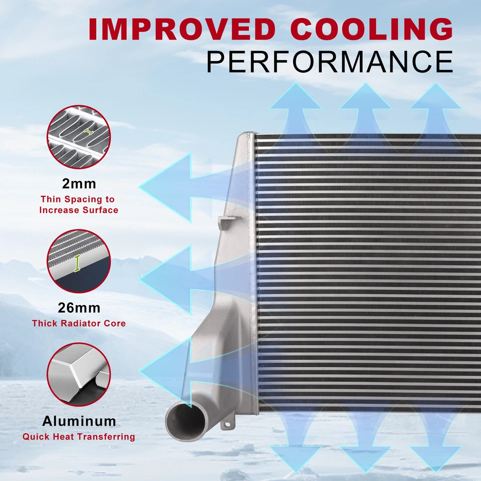 Enfriador de aire de carga para Peterbilt 357 1999-2007 378 1995-2007 379 1992-2007 316049 Foto 3 de 4