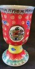 Pair of Chinese Footed Porcelain Cups - Red - Qianlong Mark — photo 7