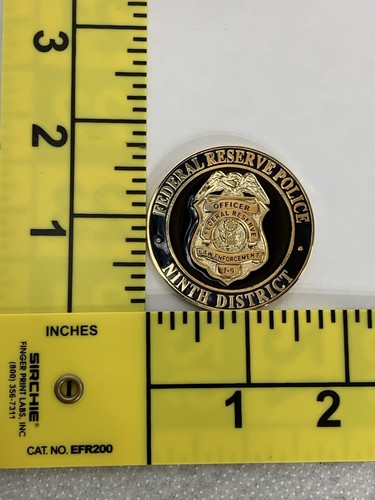 Federal Reserve Police Ninth District 9th I-9 Minneapolis Challenge Coin - Bild 4 von 4