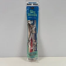 Guillow's Sky Streak No. 50 Balsa Wood Airplane Glider Rubber Band Powered USA