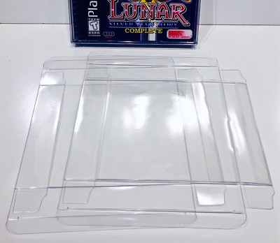 5 DUAL DISC  Box / Jewel Case Protectors  Playstation PS1 / Dreamcast / CD  Disk