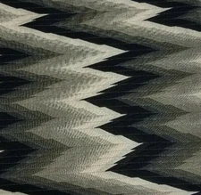 2 Flamestitch Charcoal Decorative Throw Pillow Zippered Slip Covers 18x18