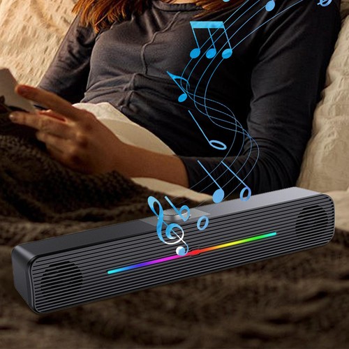 Stereo Bass Sound USB Wired Computer Speakers Sound Bar for Laptop Desktop - Picture 6 of 12