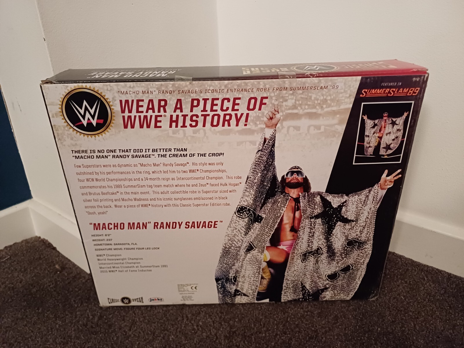 Jakks Classic Superstars Macho Man Randy Savage Wrestling Robe Costume