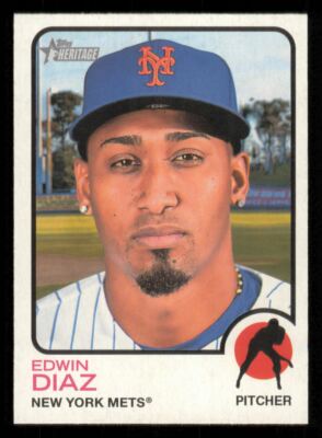 2022 Topps Heritage Edwin Diaz New York Mets #80