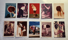 Set of 10 Vintage UP SKIRT Photos - Risque Women Models - Underwear, Sexy Models