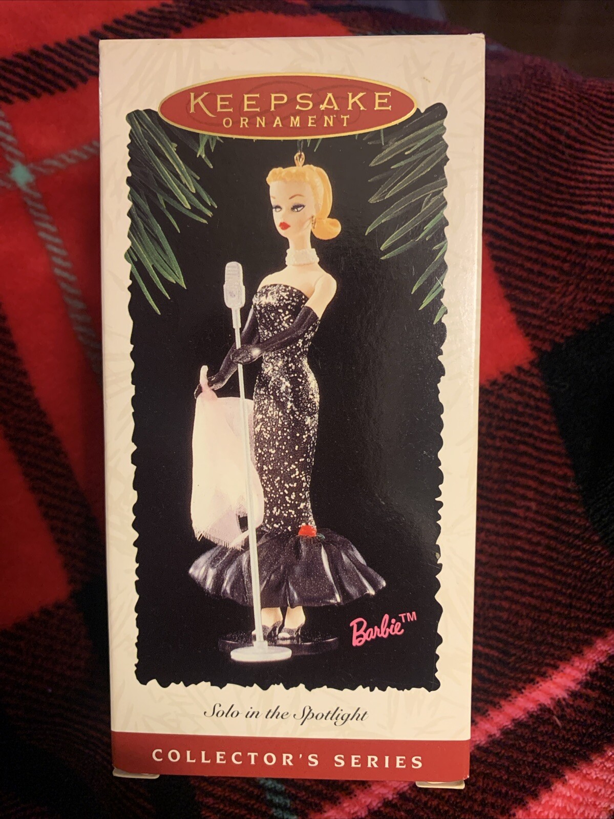1995 Barbie Collector Series Solo In The Spotlight Hallmark Keepsake Ornament