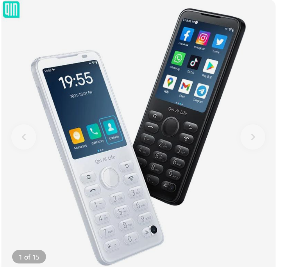 Qin F21 PRO - Black - Android - UNLOCKED - 4G - Playstore -Dual