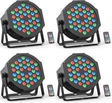 4PCS 36 LED RGB Stage Lighting PAR Light DMX Beam Party DJ Disco Light w/ Remote