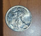 1989 USA American Eagle Bullion $1 Liberty Dollar 1oz Troy 999 Fine Silver Coin