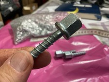 4.8MM x 16MM SELF DRILLING TEK SCREWS HEX HEAD 10G x 5/8" ZINC ROOF CLADing,box 