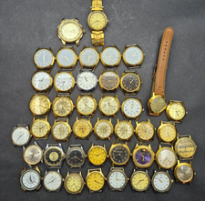 Orologi meccanici vintage russi e bielorussi lotto 43 pezzi, per ricambi/riparazione