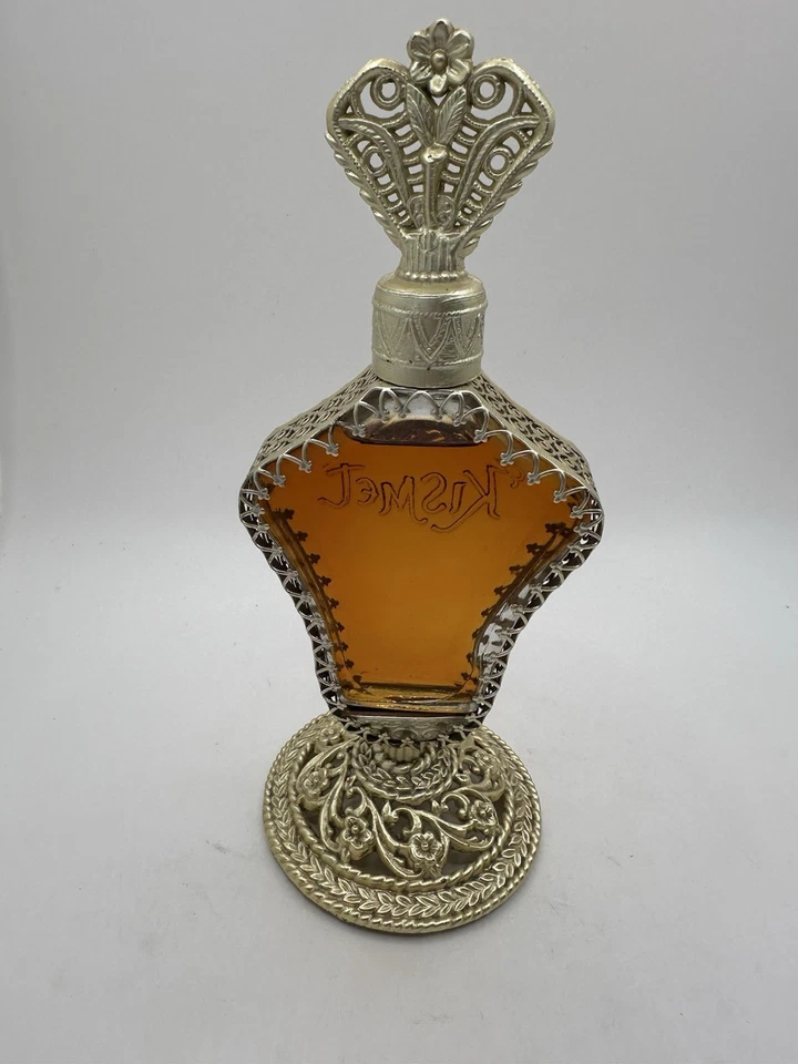 Vintage Kismet Filigree Perfume Bottle, 80% Full - Image 3 of 4