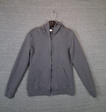 Pact Womens Jacket M Gray Full Zip Hoodie Swe...