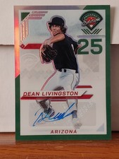 2025 panini prospect edition baseball DEAN LIVINGSTON Green Auto Prizm #6 ⚾🔥 