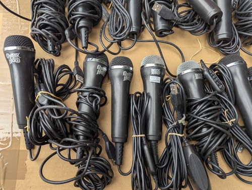 Lot de 42 microphones PS2 PS3 Wii Xbox 360 Joblot Logitech Guitar Hero Rockband - Photo 5/12
