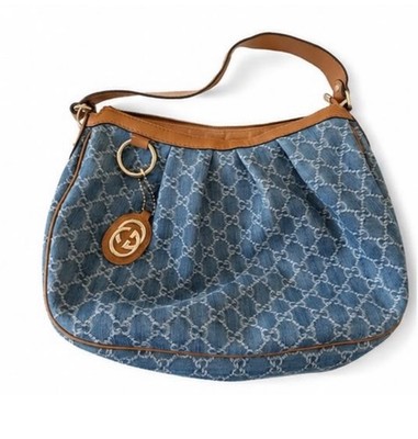Gucci Schultertasche GG Monogram Denim & Leder