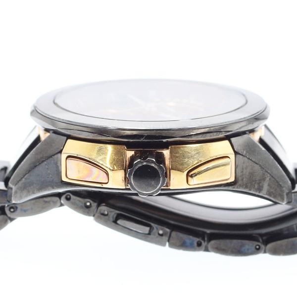 SEIKO BRIGHTZ SAGA115/8B54-0AJ0 43mm SS Black Dial Solar Radio Date #C688 image 3