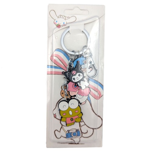 KUROMI KEROPPI KIKI LALA Hello Kitty 1 in. 4 Pcs. Key Chain Set - Picture 3 of 3
