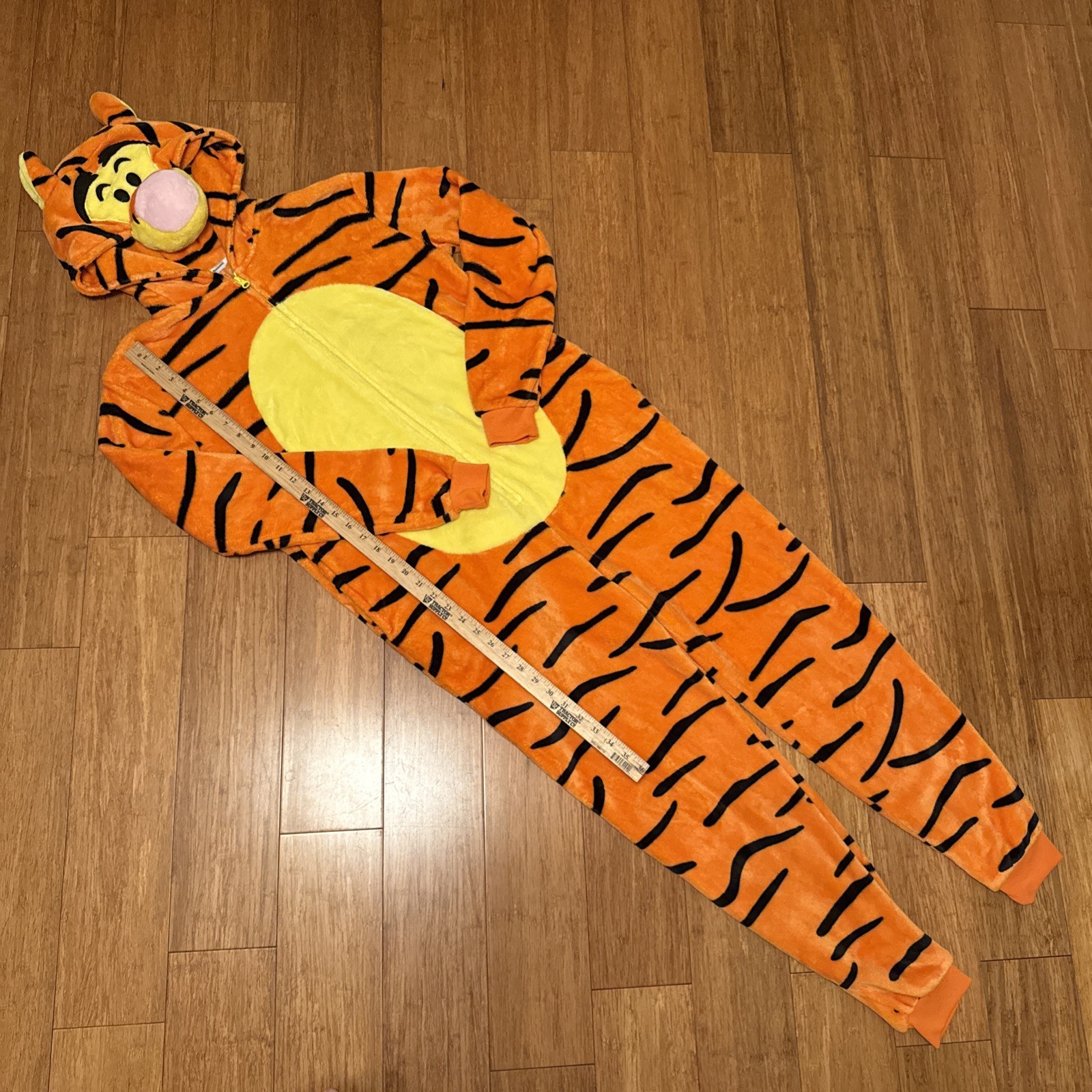 Tigger- Winnie The Pooh One Piece Pajamas Halloween Costume Adult Medium
