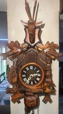 ANTIQUE GERMAN BLACK FOREST DRGM CUCKOO CLOCK EARLY 1900's WORKS
