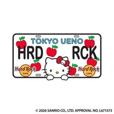 Hard Rock Cafe Tokyo Uyeno 2026 Hello Kitty License Plate Pin Badge From Japan