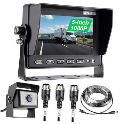 Backup camere System for Truck,VECLESUS V5M 5  1080P Backup Camera System, 3