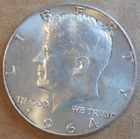 1964 P 90% Silver Kennedy Half Dollar Actual coin pictured [#105P]