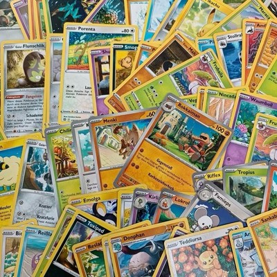 Pokémon Sammelkarten Bulk Deutsch, Englisch Und Japanisch 100 Karten 