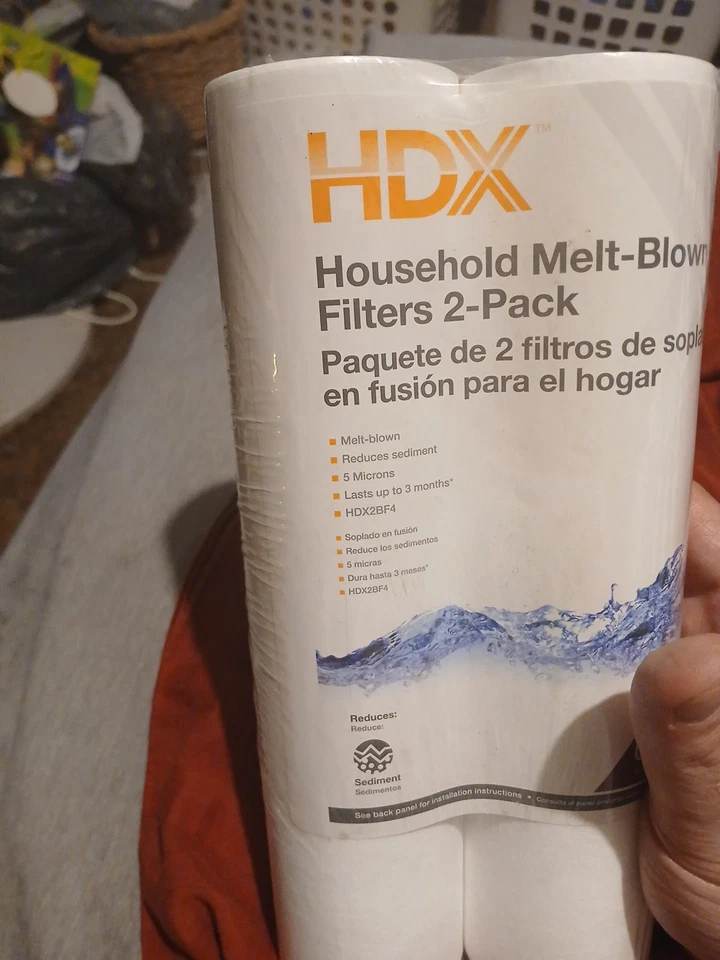 Filtro de agua HDX HDX2BF4 fundido soplado para toda la casa (paquete de 2) reduce los sedimentos NUEVO Foto 2 de 4