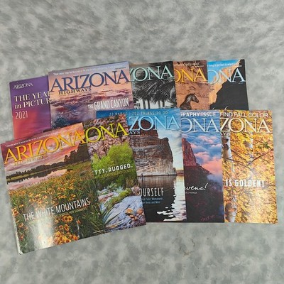 2021 Arizona Highways Magazine Lot + Year in Pictures Photo Annual 10 Issues Set