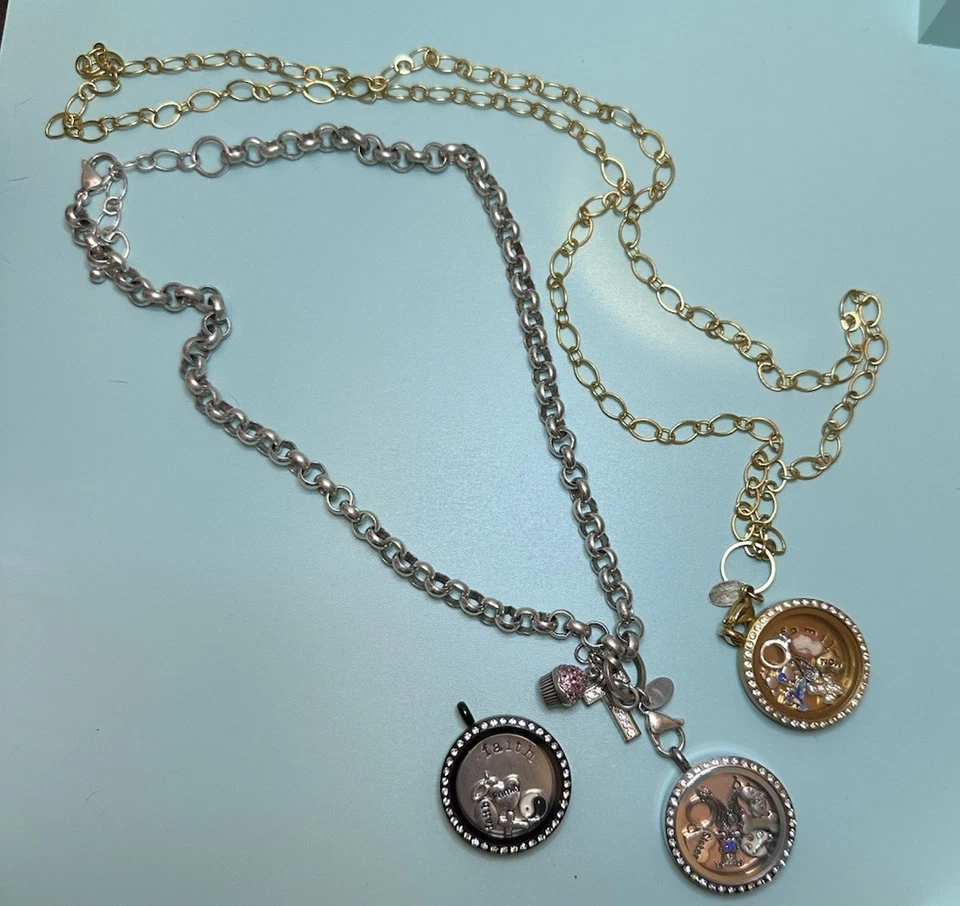 Оригами сова лот 2 ожерелья 3 замка, 18 подвески красивый лот - Изображение 2 из 4