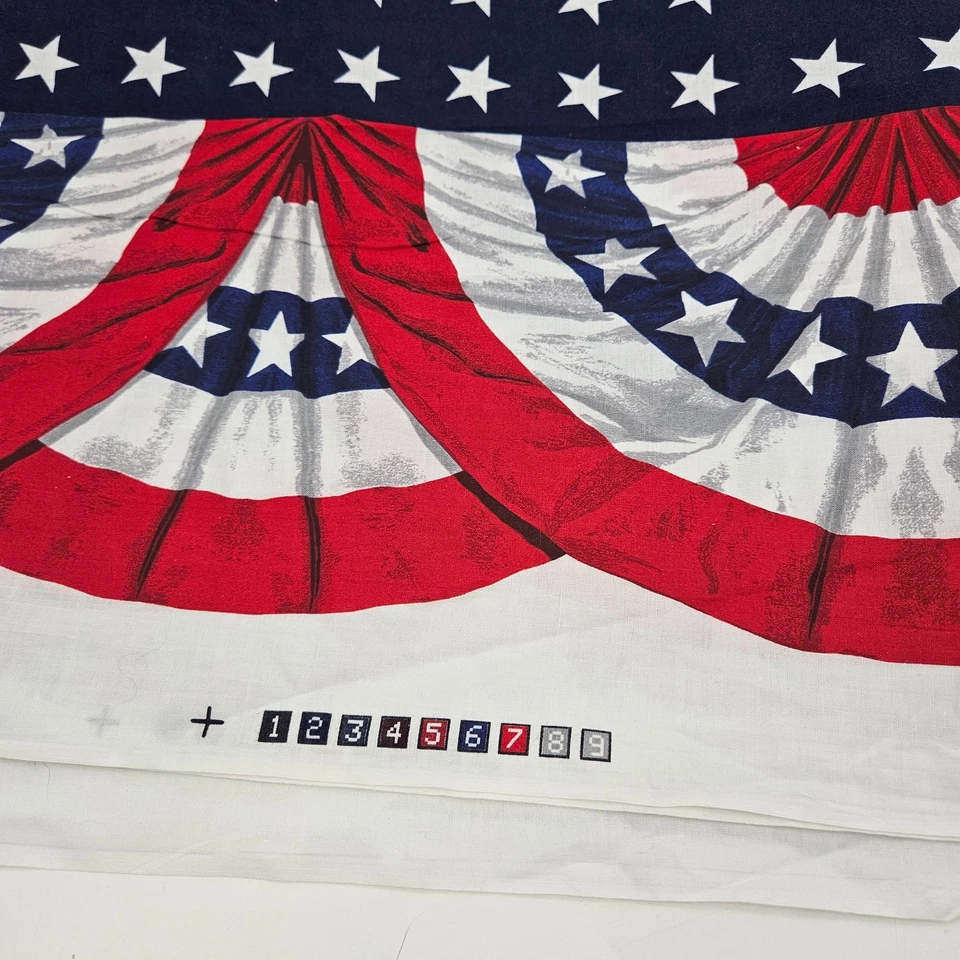 Toalha de mesa Daisy Kingdom #1376 Old Glory tecido bandeira dos EUA 2 jardas 100% algodão - Imagem 2 de 4