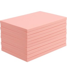 10 Pack 4x6 Inch Pink Rubber Carving Blocks Soft Linoleum for Printmaking
