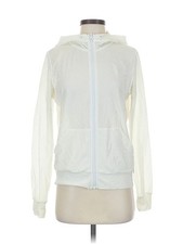 UNIQUELY Lorna Jane Women White Zip Up Hoodie S