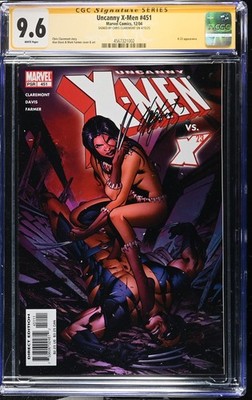 Uncanny X-Men #451 CGC 9.6 SIGNED Chris Claremont X-23