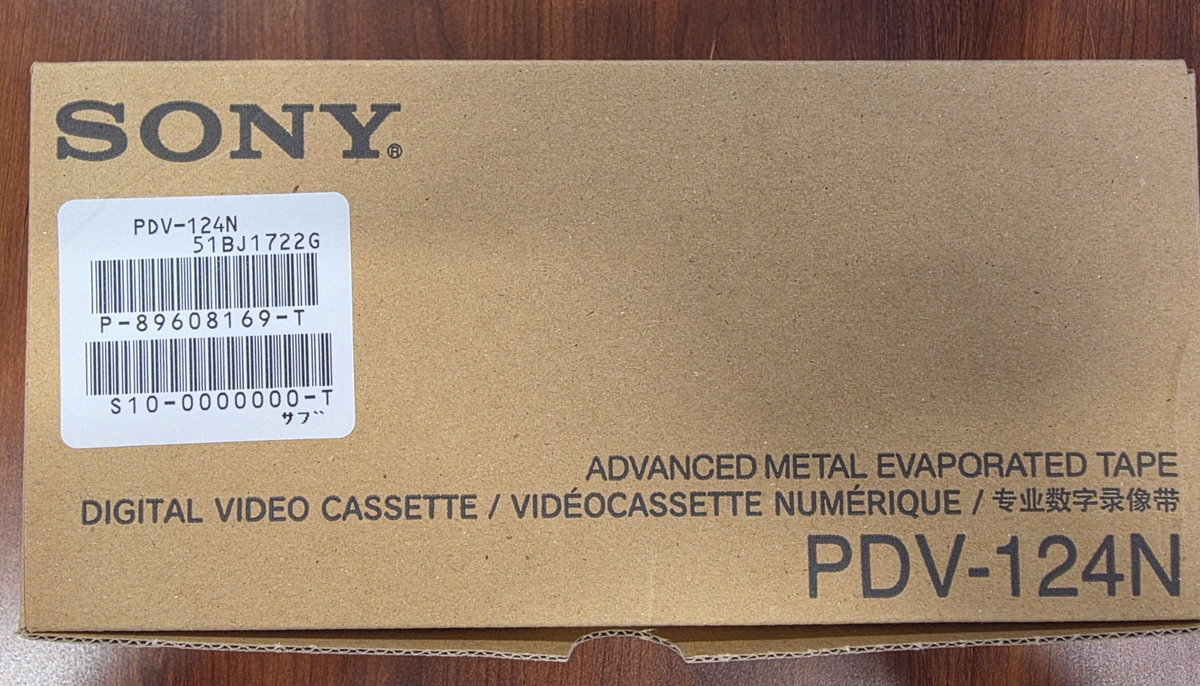 Brand New Sony PDV-124N Digital Video Cassettes DVCAM 124 Minutes