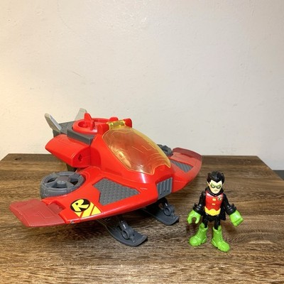 Imaginext Teen Titans Go Robin Jet Set Fahrzeug mit Figur