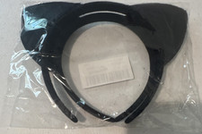 Black Cat Ears Headband Costume Accessory, Halloween Adult Unisex One Size