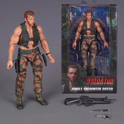 #ad Dutch Arnold Action Figure Jungle Predator Movie PVC Statue Desktop Ornament $55.99